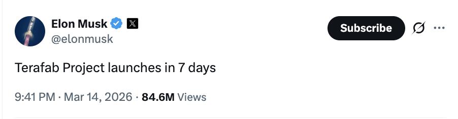  马斯克强势进军芯片制造，Terafab项目即将启动；特斯拉面临供应链挑战。 IT技术 马斯克强势进军芯片制造，Terafab项目即将启动；特斯拉面临供应链挑战。 IT技术