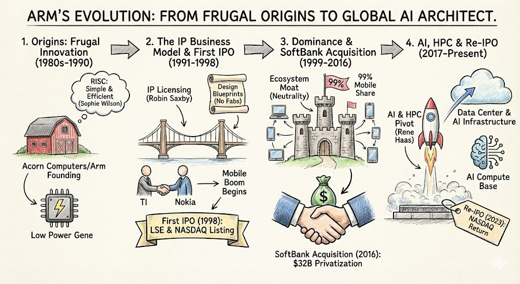 不造芯的Arm，凭什么让苹果、高通、亚马逊都离不开它？